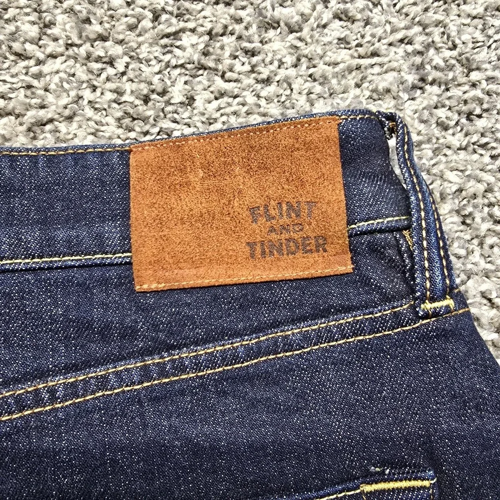 Flint And Tinder Salvage Denim Jeans Men Size 34x30 Athletic Tapered Fit - Picture 10 of 12